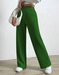 Ежедневен дамски панталон в зелено - код 33064