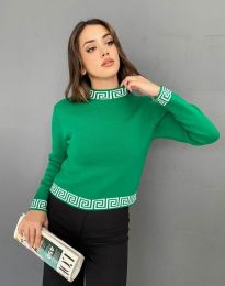 Атрактивна дамска блуза в зелено - код 12023