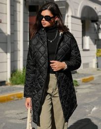 Атрактивно дамско яке в черно - код 23031
