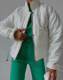 Атрактивно дамско яке в бяло - код 4031