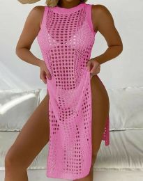 Плажна дамска рокля в розово - код 75013