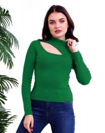 Дамска блуза в зелено - код 9286