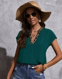 Атрактивна дамска блуза в зелено - код 6029