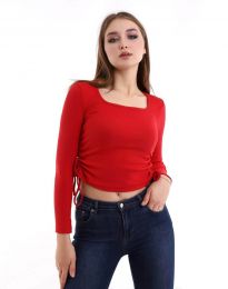 Дамска блуза в червено - код 10580