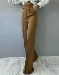 Елегантен дамски панталон в цвят капучино - код 8474