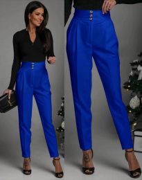 Елегантен дамски панталон в синьо - код 9399