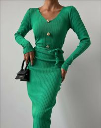 Дамска рокля в зелено - код 50922