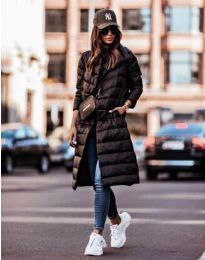 Модно дамско яке в черно - код 91055