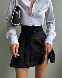 Кокетна дамска пола-панталон в черно - код 200009