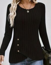 Атрактивна дамска блуза в черно - код 50132