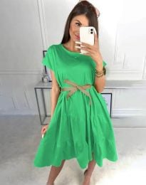 Дамска рокля в зелено - код 3958