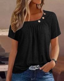 Атрактивна дамска блуза в черно - код 55060