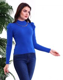 Атрактивна дамска блуза в синьо - код 5113