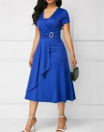 Дамска рокля в синьо - код 8569