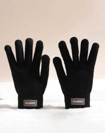 Дамски топли ръкавици в черно - код GL3102