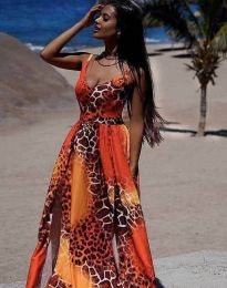 Дамска рокля с атрактивен десен - код 0725 - 6