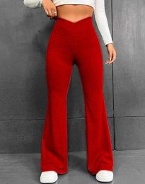Дамски спортен панталон в червено - код 12966