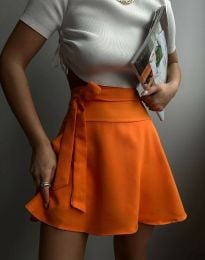 Кокетна дамска пола-панталон в оранжево - код 200009
