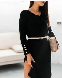 Дамска рокля в черно - код 7134