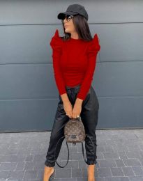 Стилна дамска блуза в червено - код 2838