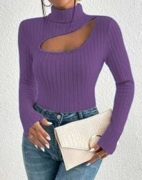 Атрактивна дамска блуза в лилаво - код 32040