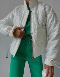 Атрактивно дамско яке в бяло - код 40311