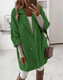 Дамско палто в зелено - код 22455