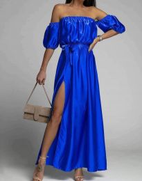 Дълга рокля в синьо - код 0735