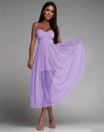 Дамска рокля в лилаво - код 9372