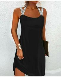 Атрактивна дамска рокля в черно - код 80004
