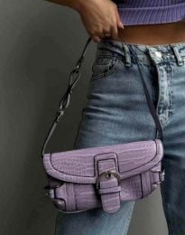 Атрактивна дамска чанта в лилаво - код 36006