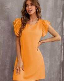 Атрактивна дамска рокля в оранжево - код 6297
