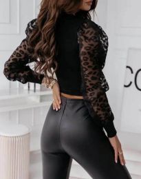 Атрактивна дамска блуза в черно - код 00254