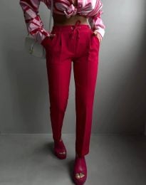 Атрактивен дамски панталон в цвят циклама - 01010