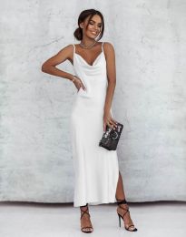 Дамска рокля в бяло - код 7814