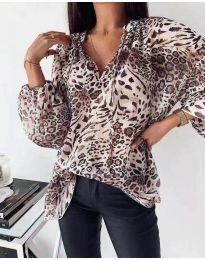 Феерична дамска блуза с животински мотив - код 303