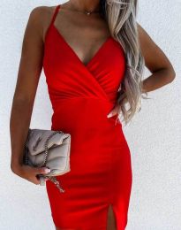 Елегантна дамска рокля в червено - код 8979
