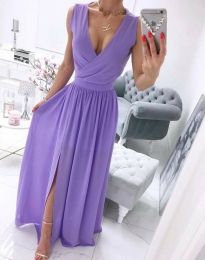 Елегантна дамска рокля в лилаво - код 50199