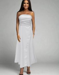 Дамска рокля в бяло - код 9857