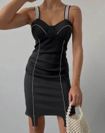 Елегантна дамска рокля в черно - код 11122