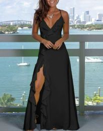 Елегантна дамска рокля в черно - код 50043