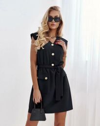 Атрактивна дамска рокля в черно - код 3761