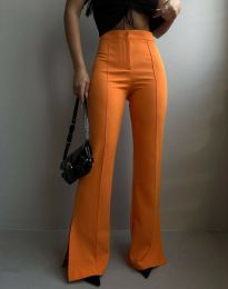 Елегантен дамски панталон в оранжево - код 001009