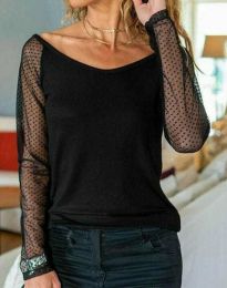 Елегантна блуза в черно - код 11218