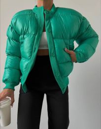 Атрактивно дамско яке в зелено - код 4035