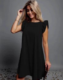 Свободна дамска рокля в черно - код 0046