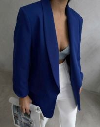 Елегантно дамско сако в синьо - код 200502