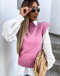 Дамски пуловер в розово - код 0259