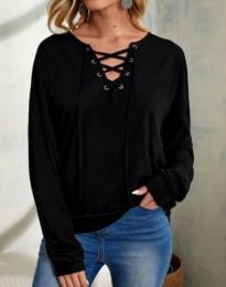 Елегантна дамска блуза в черно - код 72040