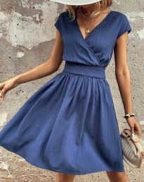 Дамска рокля в синьо - код 11296
